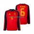 Camisola Espanha Mikel Merino 6 Homem Equipamento Primeiro Copa do Mundo 2026 Manga Comprida